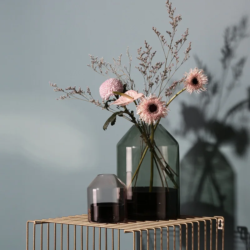 Glass Vase Decoration Room Table Hydroponic Arrangement Container