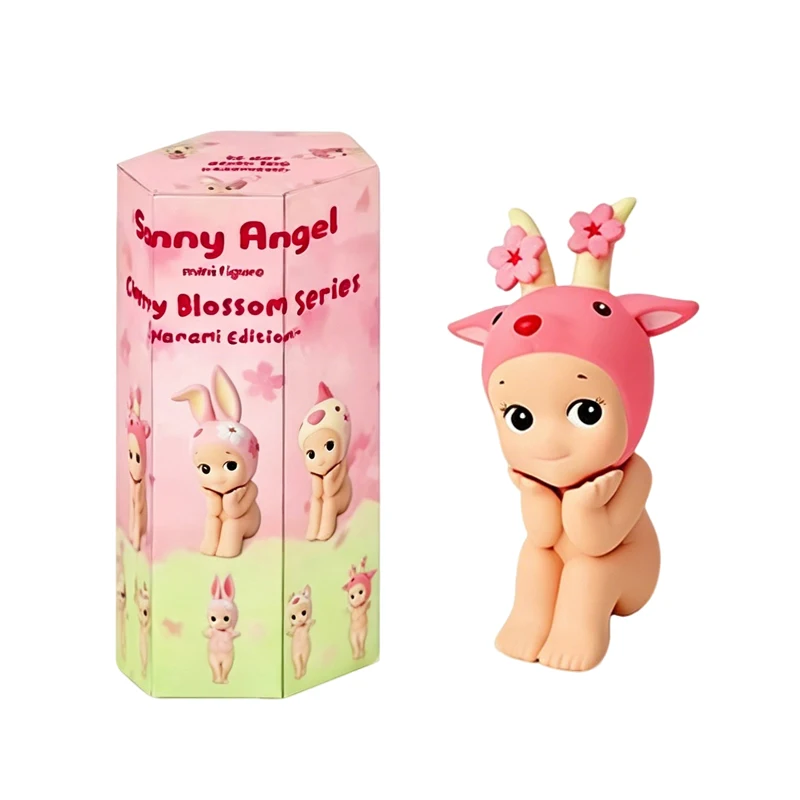 Neue Cartoon-Engel Blind Box Süßigkeiten-Puppen Figuren Neue Kirschblüten-Serie Puppen Desktop-Ornament Überraschungs-Blindbox Geschenke