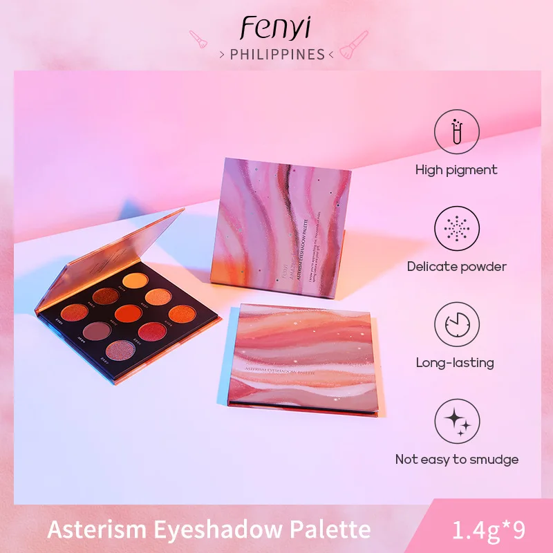 FENYI 9 Colors Matte Face Concealer Powder Blusher Eyeshadow Setting Powder Contour Highlight Makeup Palette Face Makeup Kit