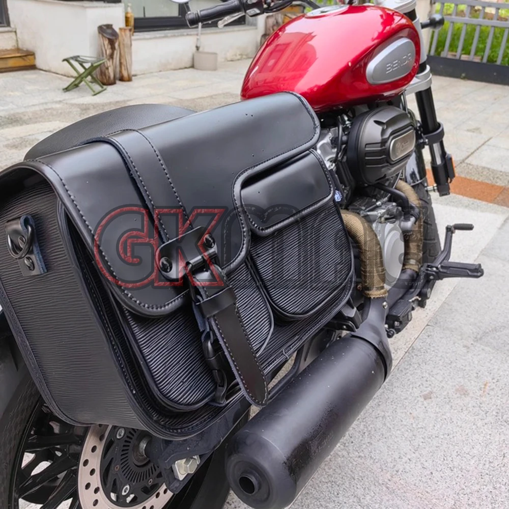 Fit For Vulcan S 650 Motorcycle Modified Side Box Boxes Quick-release Waterproof Leather Panniers Helmet Bags Travel Bags