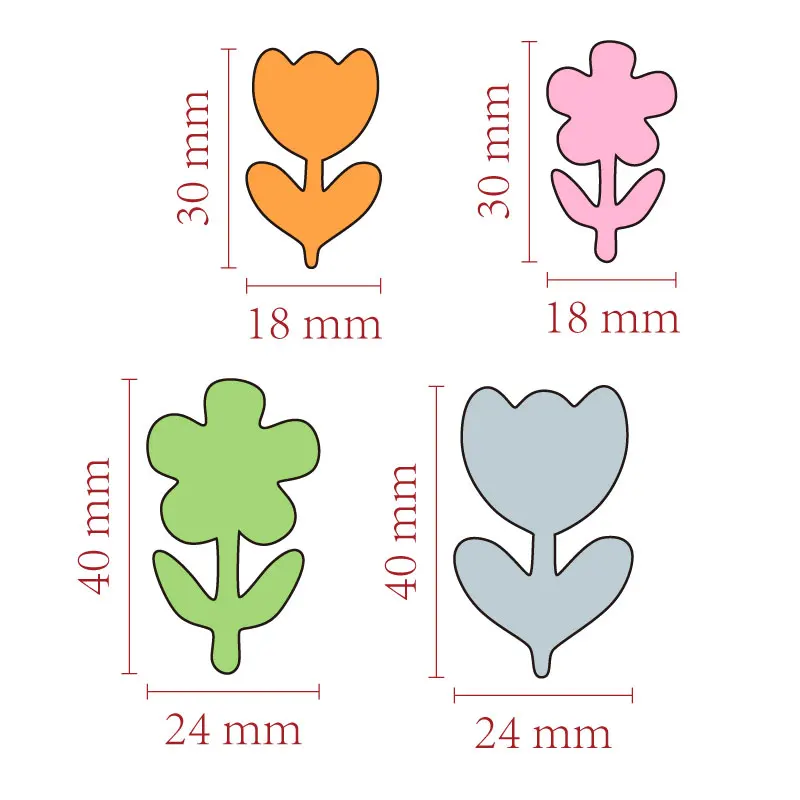 Pflanzen blumen Blütenblatt Form von verschiedenen Größen Ton forms ch neider mit hgh Präzision DIY hand gefertigte Ohrringe Schmuck herstellung Werkzeuge – Detail 2