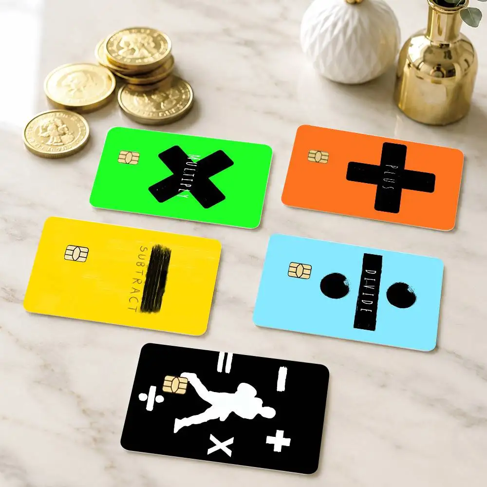 

Ed S-Sheeran Albums Credit Card HD Stickers Small Chip Waterproof Sticker Game Card Decal Gift