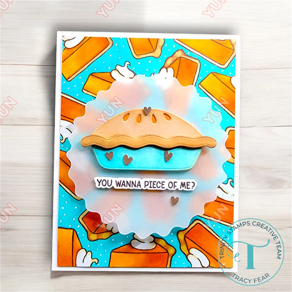 Tiny Pie Circle Card Add-On Die Set Pumpkin Candy Bucket Tree Frame Cut Dies Stencil DIY Scrapbooking Diary Decor Birthday Gifts