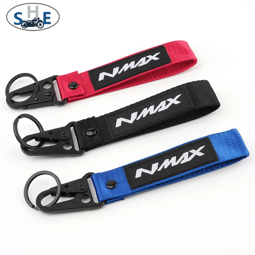 

For YAMAHA NMAX N-MAX 155 150 125 Universal Motorcycle Accessories 3 D Double-Sided Embroidery Keychain KeyRing