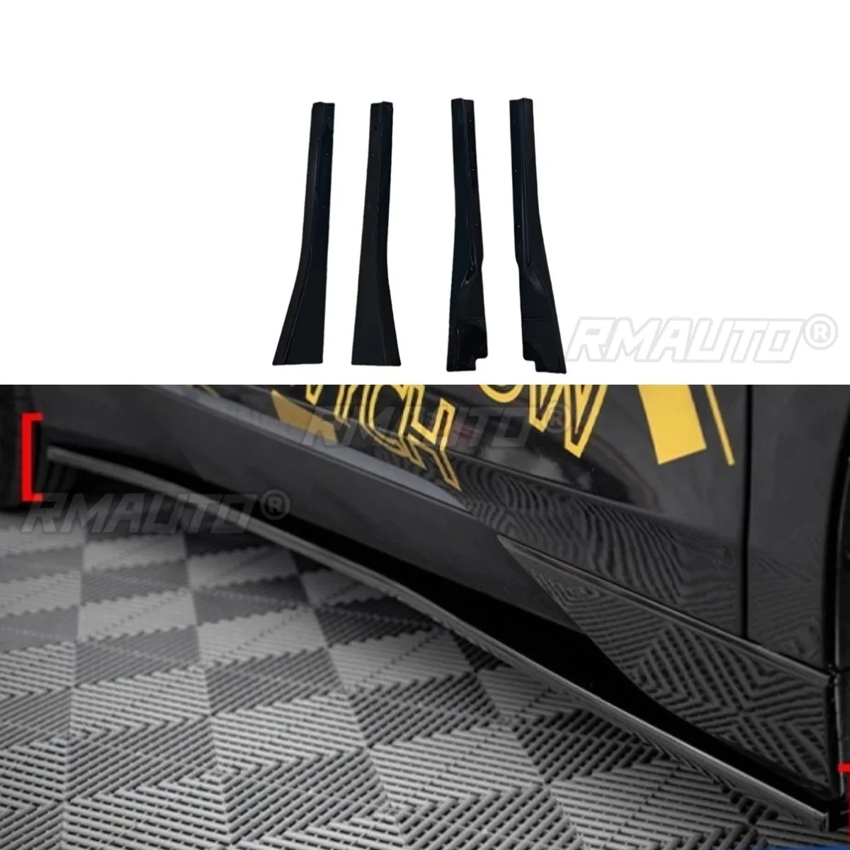 

For BMW 3 Series I3 Car Front Bumper Grill Vent For BMW 3 Series I3 2014-2021 Side Skirt Extension Guard Car Accessories