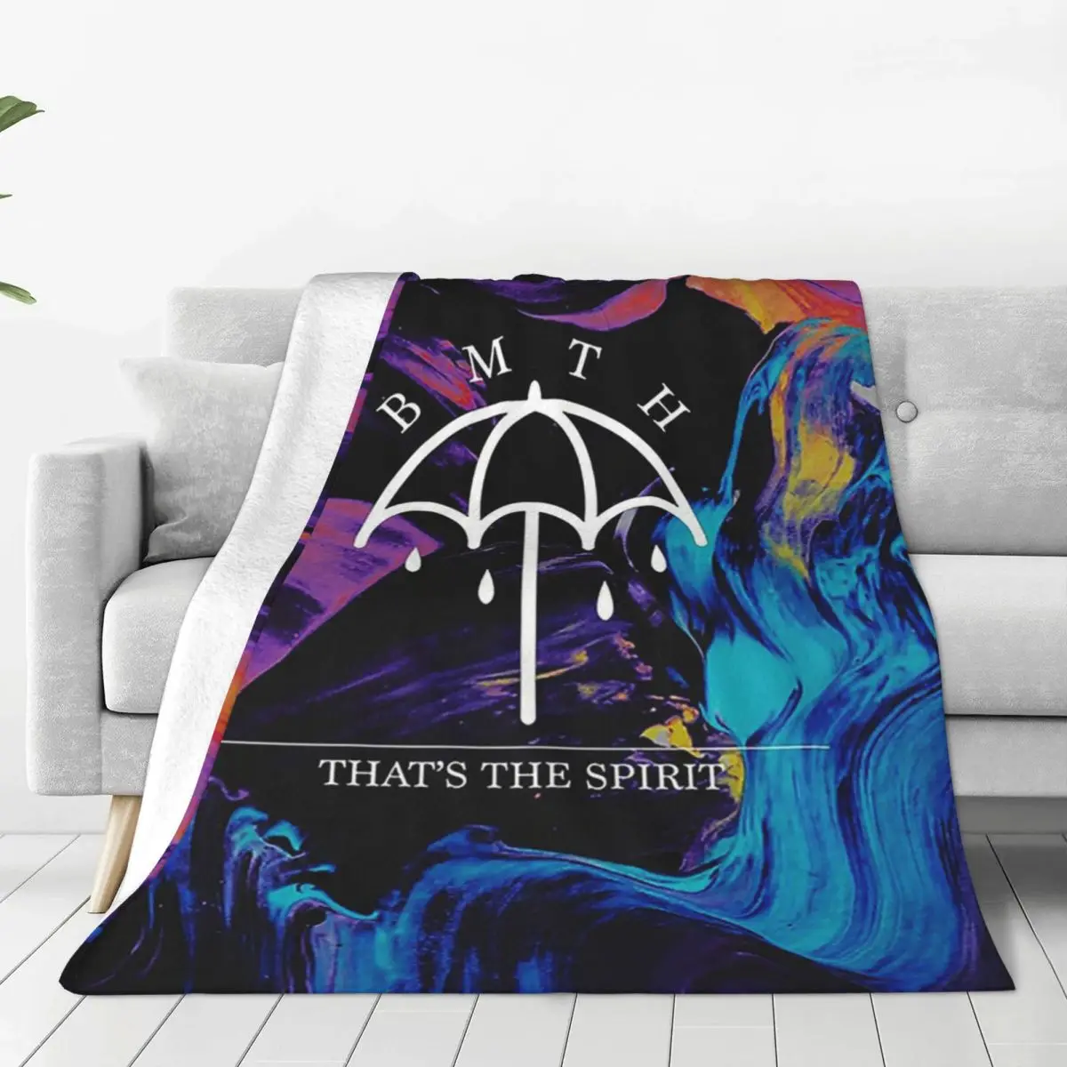 Splash Bmth Umbrella Blankets Soft Warm Flannel Throw Blanket Bedding for Bed Living room Picnic Travel Home Couch