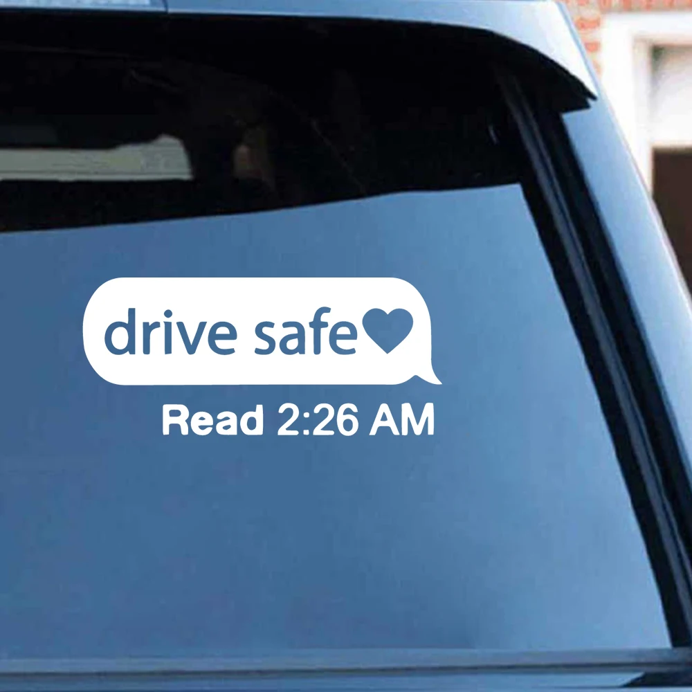 Drive Safe Decal Drive Safe Macbook Sticker Window Sticker Die Cut Custom