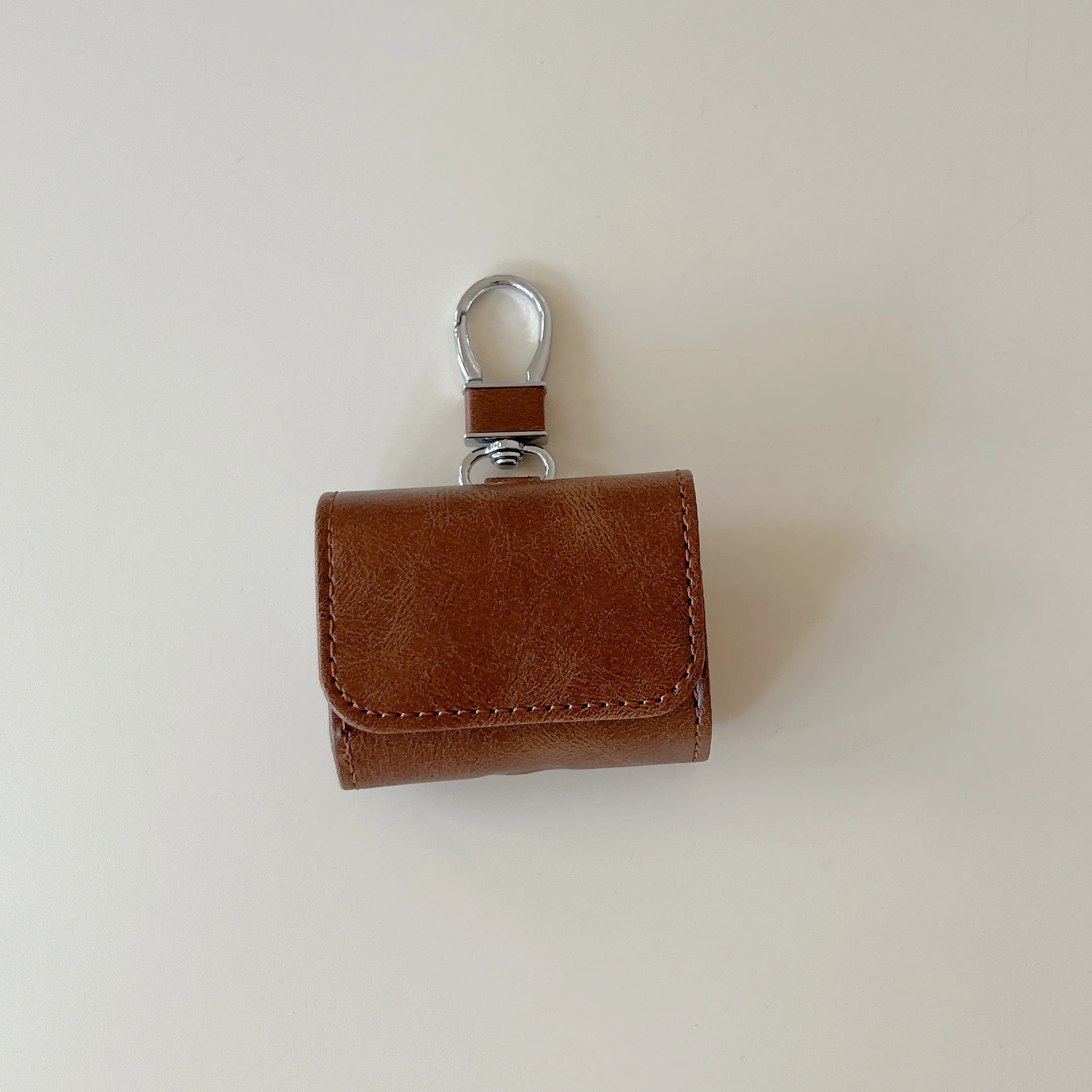 حافظة سماعة رأس كلاسيكية على الموضة باللون الأحمر والوردي والرمادي والأسود والبني من جلد البقر مناسبة لأجهزة AirPods 1 2 3 4 Pro Pro2