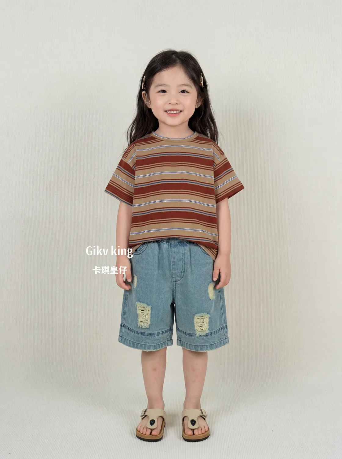2026 Summer New Boys Girls Ripped Jeans Children Casual Shorts Baby Denim Shorts Loose Toddler Short Jeans Kids Clothes