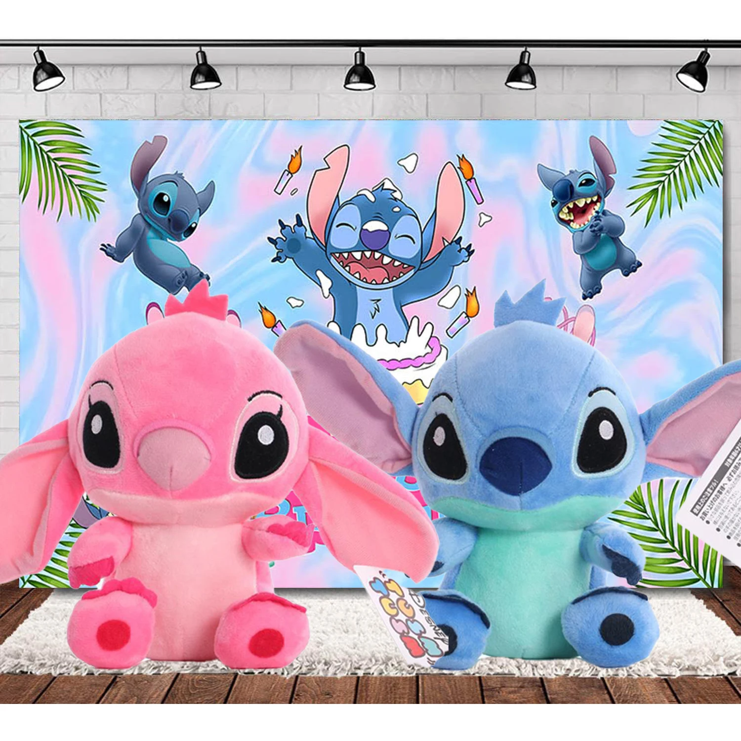 

Lilo Stitch Plush Dolls Blue Pink Angel Anime Toys Stich Plush Stuffed Toys Birthday Party Favors Gifts for Kids Pinata Stuffers