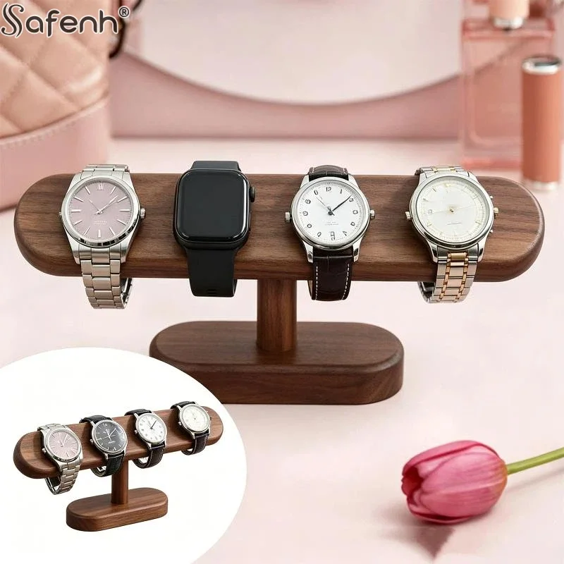 Walnut Color Watch Bracket Display Holder Jewelry Bracket Chain Anklets Hanger Stand Racks Organizer For Counter Shows