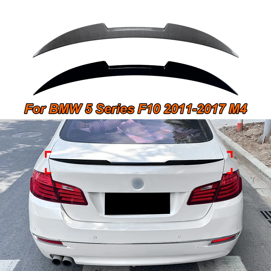 

Car Rear Spoiler Wing Trunk Lip Tail Trunk Spoiler Trim For BMW 5 Series F10 2011-2017 M4 Blade Style Cars Exterior Parts