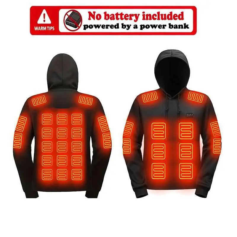 

Smart Heating Sweatshirt Women's Hoodie Heat Generating Clothing Non-deformable Fabric Animal Pattern Spring Season Fashion
