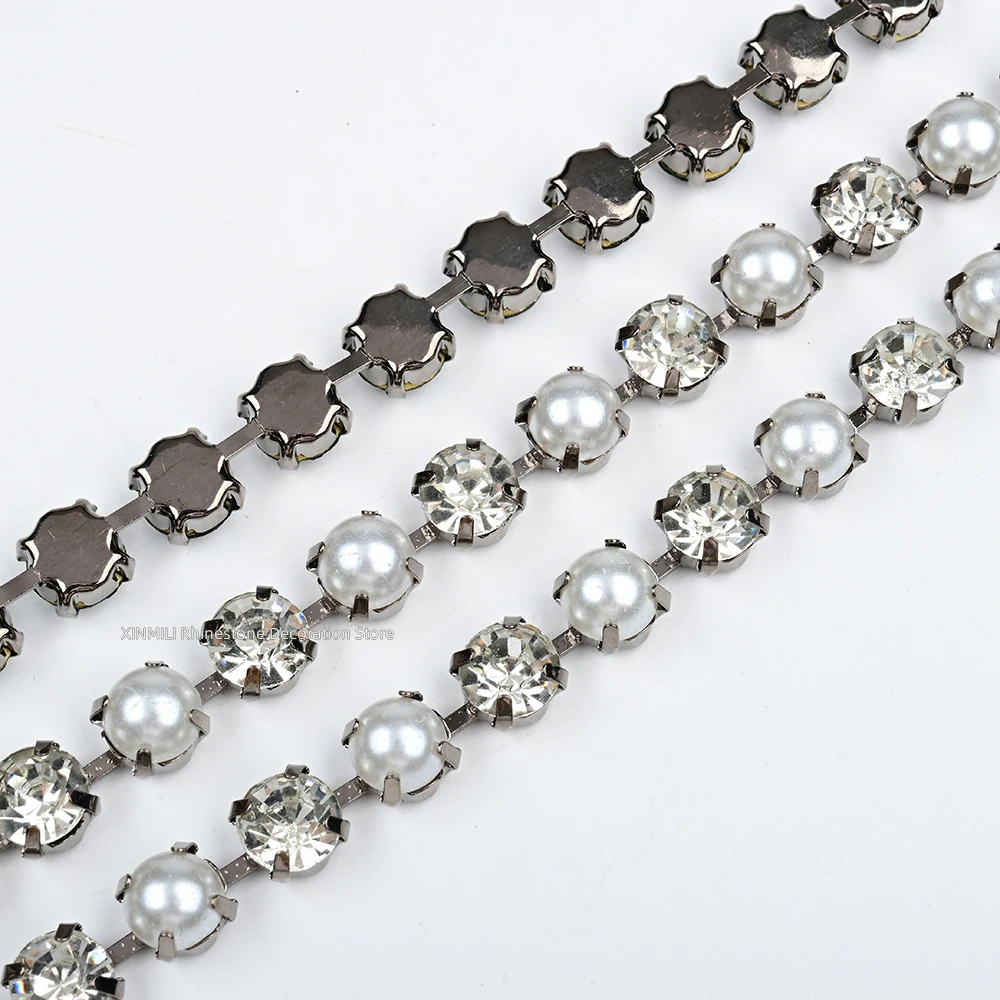 Large Size SS38 8mm High Quality Rhinestone Cup Chain Metal Claw Sew on Crystal DIY Clothes Shoes Bags Jewelry Trimming Ornament