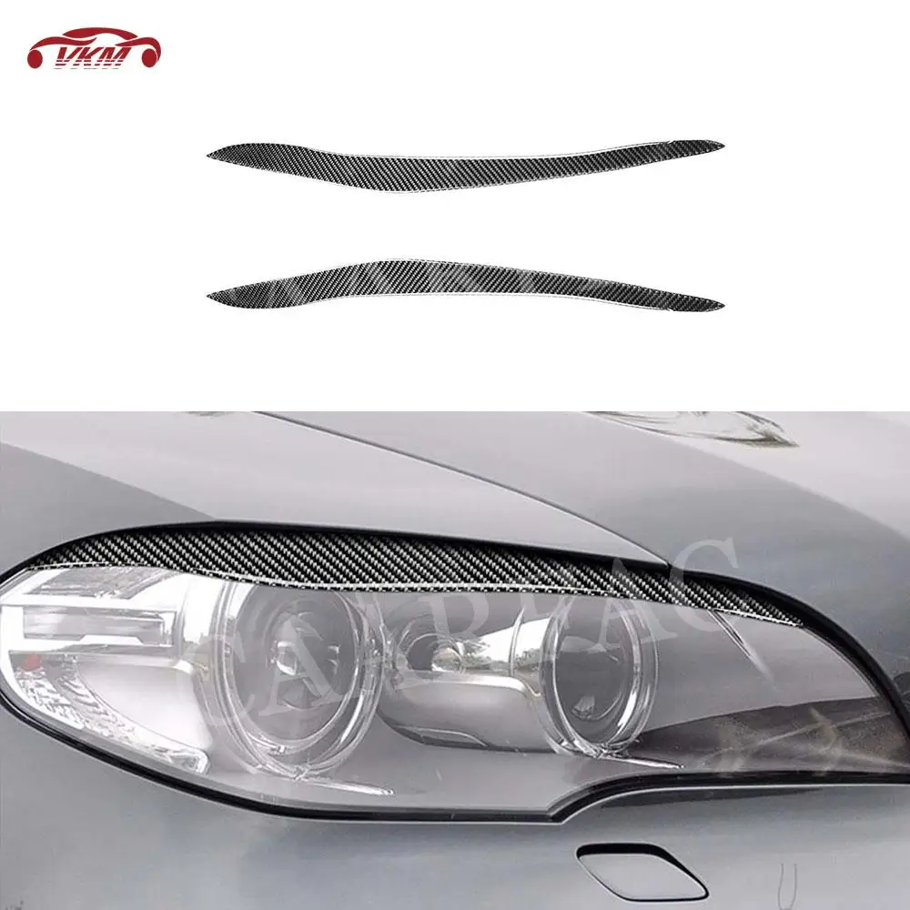 

Carbon Fiber Front Bumper Lip FogLamp Eyebrow Car interior Accessorise For BMW X5 E70 2010 2011 2012