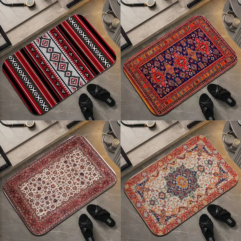 

Bohemian Pattern Floor Mat Printed Large Carpets Room And Bedroom Carpets Bathroom Anti Slip Door MATS Small Carpets
