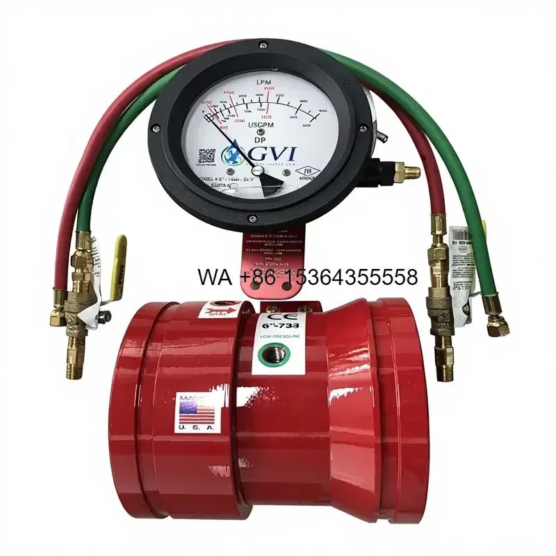 Wmwmnu For Fire Fighting Pipes Cast Iron Grooved Flow Meter Ductile Iron FM Fire Protection Sprinkler System Fire Pump Test
