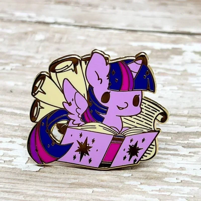 Cute Mane 6 Pony Flawed Enamel Pins Anime Lapel Badge Brooch for Jewelry Accessory