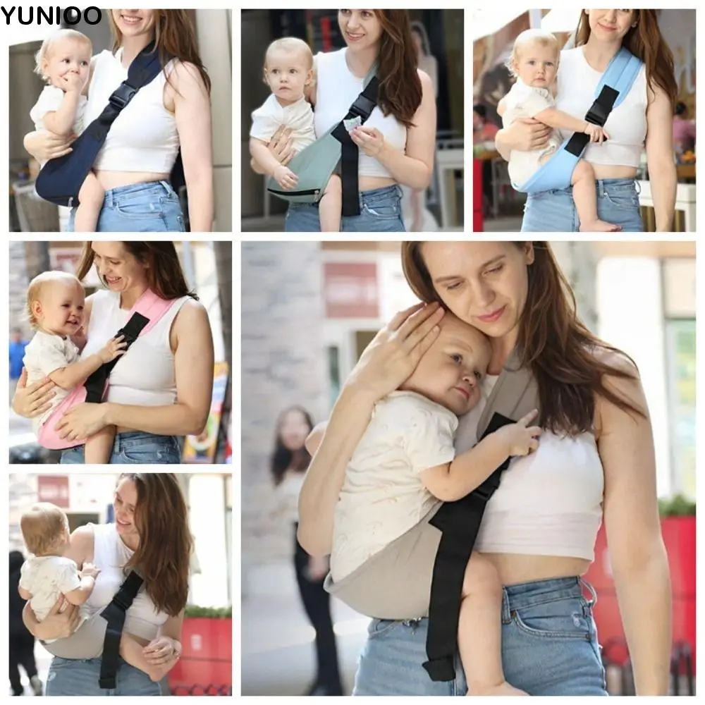 

Newborn Front Holding Baby Wrap Carrier Cotton Infant Kangaroo Bag Infant Backpacks Adjustable Horizontal Holding Type