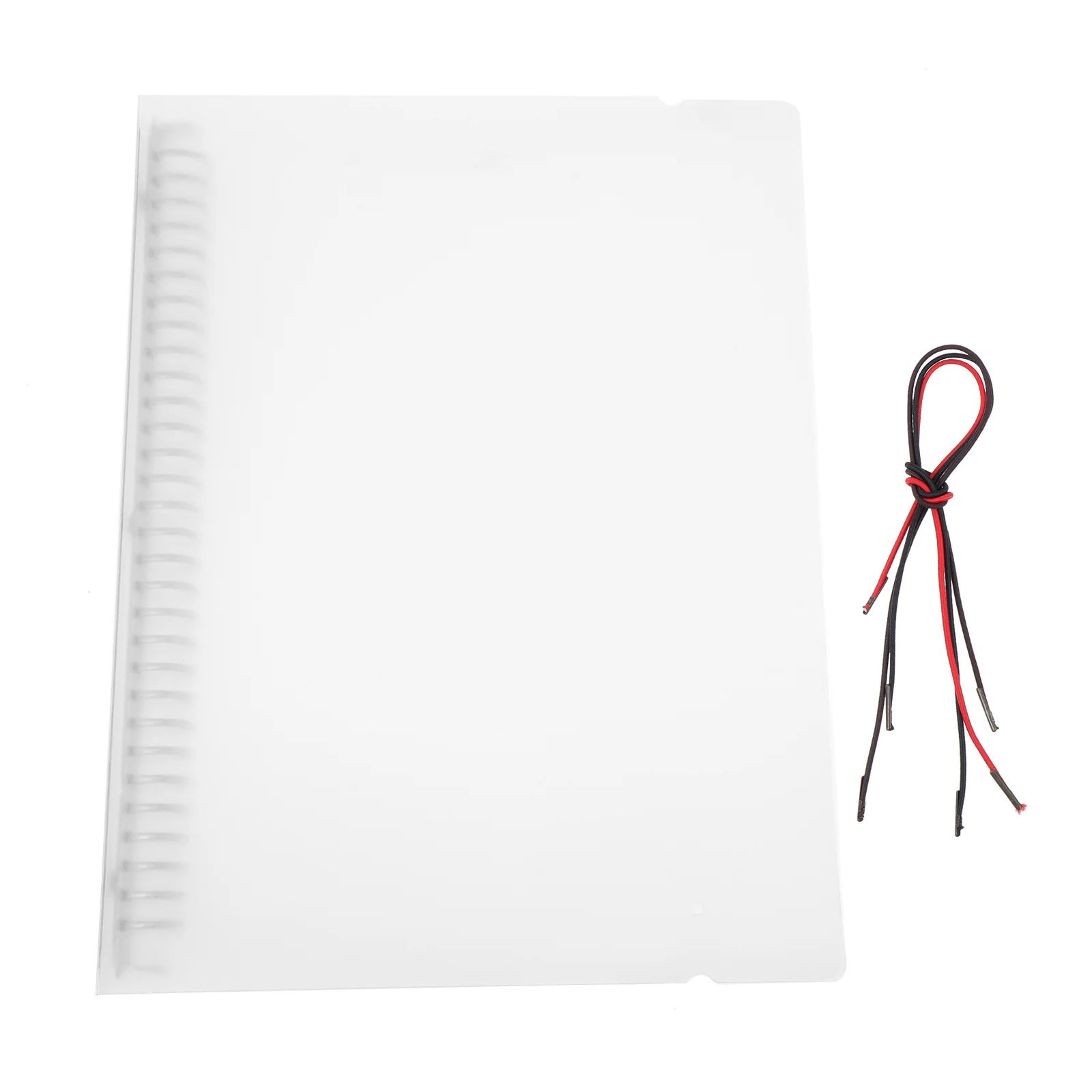 Cubierta de carpeta de hojas sueltas, Protector de manual de PP recargable, carpeta planificadora translúcida, Protector de Bloc de notas