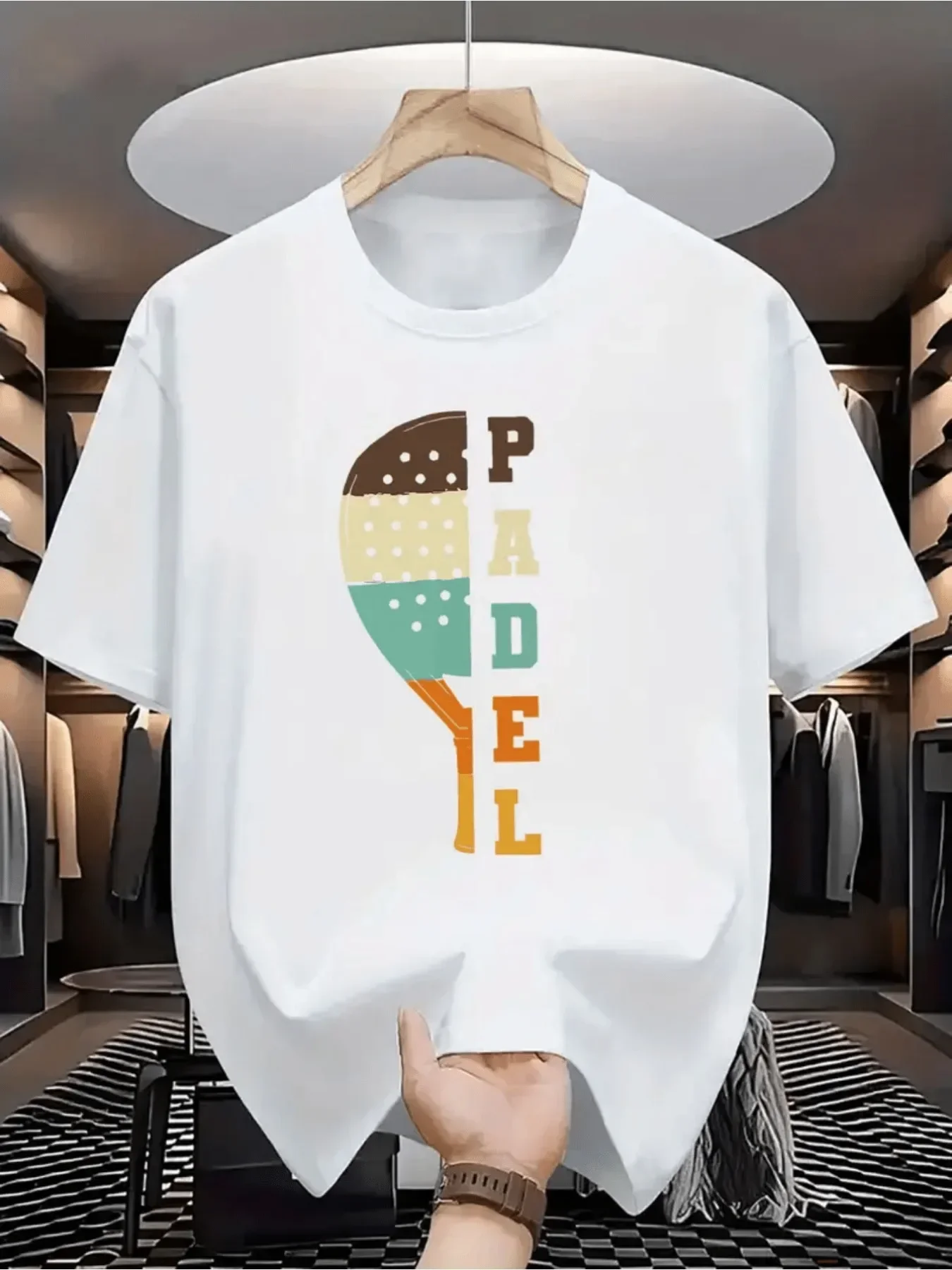 Padel Racket T Shirt Men Women Padel Letter Tennis Sport Graphic Print Short Sleeve Cotton Casual Tops