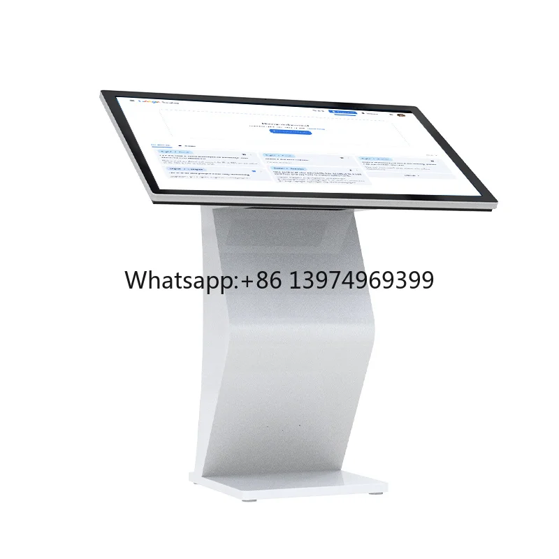 21.5 32 43 49 55 65 75 85 Inch Android Horizontal Self Service Lcd Advertising Display Information Kiosk Touch Screen