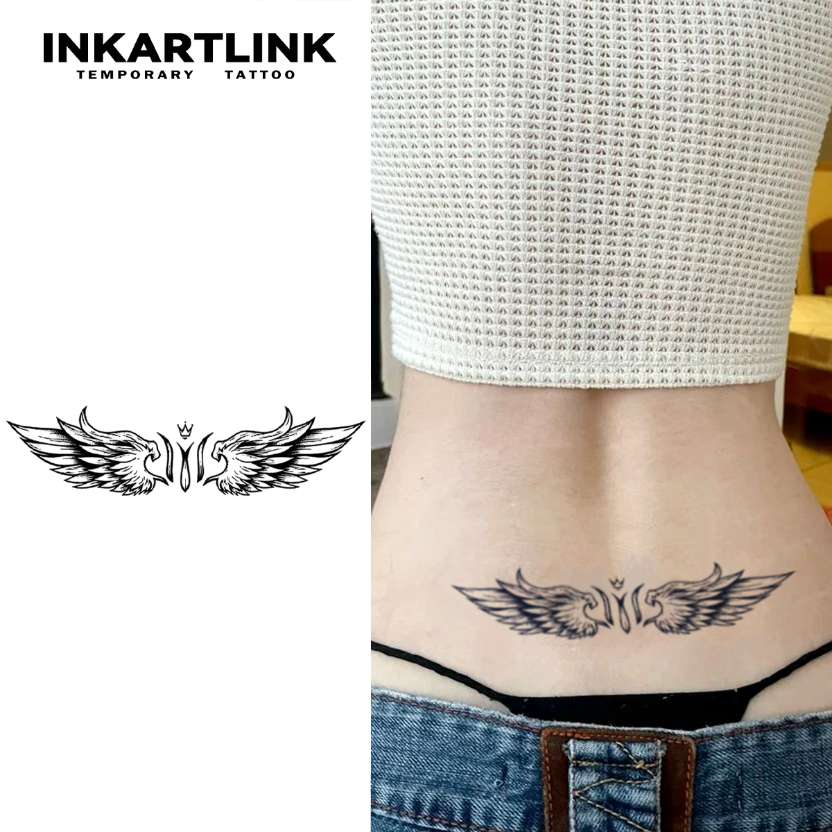 

Angel Guardian temporary tattoo sticker, waterproof magic tattoo, lasts to 15 days fake tattoo, semi permanent tattoo.