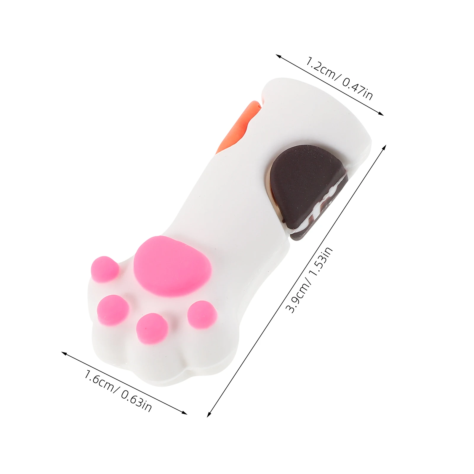 10 قطعة القط باو سيليكون مسمار أداة حماة القراص الأكمام مانيكير باديكير إهاب مقص الملقط أغطية حماية #3