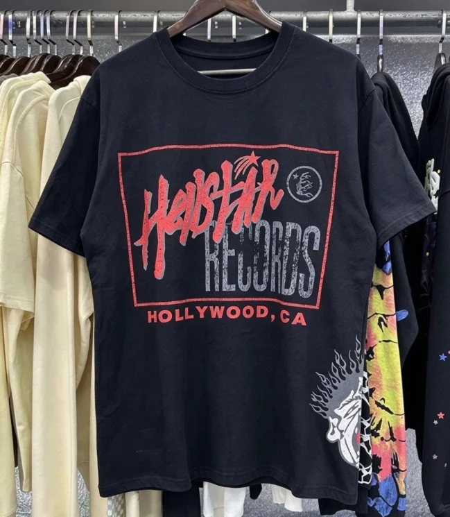 2026 new Best‑Seller‑Trending‑Hellstar‑Records‑Text‑Graphic‑Oversized‑Short‑Sleeve‑T‑Shirt