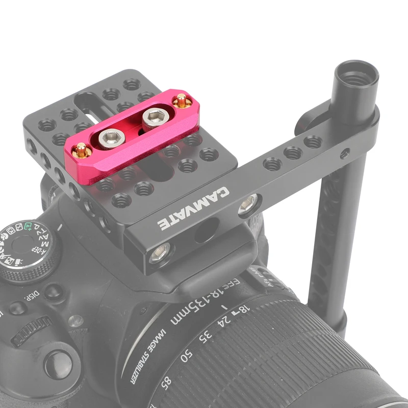 CAMVATE Standard NATO Rail Quick Release Bar With Anti-fall Spring Pins 50mm 70mm 100mm For DSLR Camera Cage Rig NATO Rails