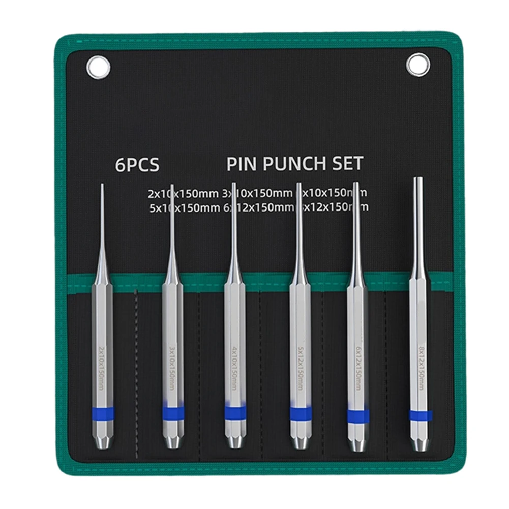 1/6pcs 2/3/4/5/6/8mm Hand Cone Punch Roll Pin Punch Tool Remover Heavy Duty Chisel For Watch Repair Machinery Maintenance