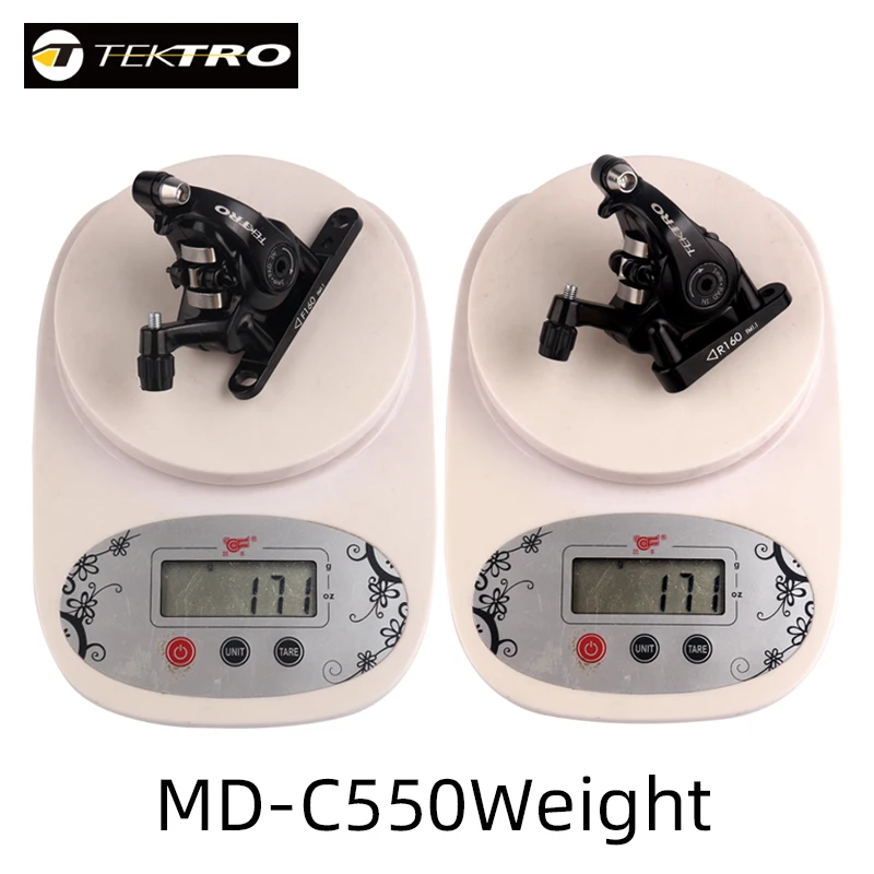 Tektro MD C550 Road Bike Disc Brakes Front Rear Flat Mount Bicycle Caliper Gravel Bike Mechanical Double Piston Calipers