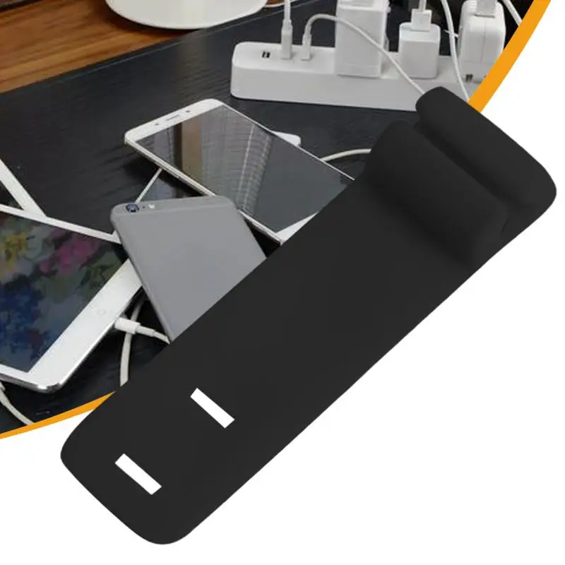 Suporte de cabo antiderrapante carregador cabo titular 3x reutilizável gerenciamento de fio também carregador tira organizador para estúdio em casa