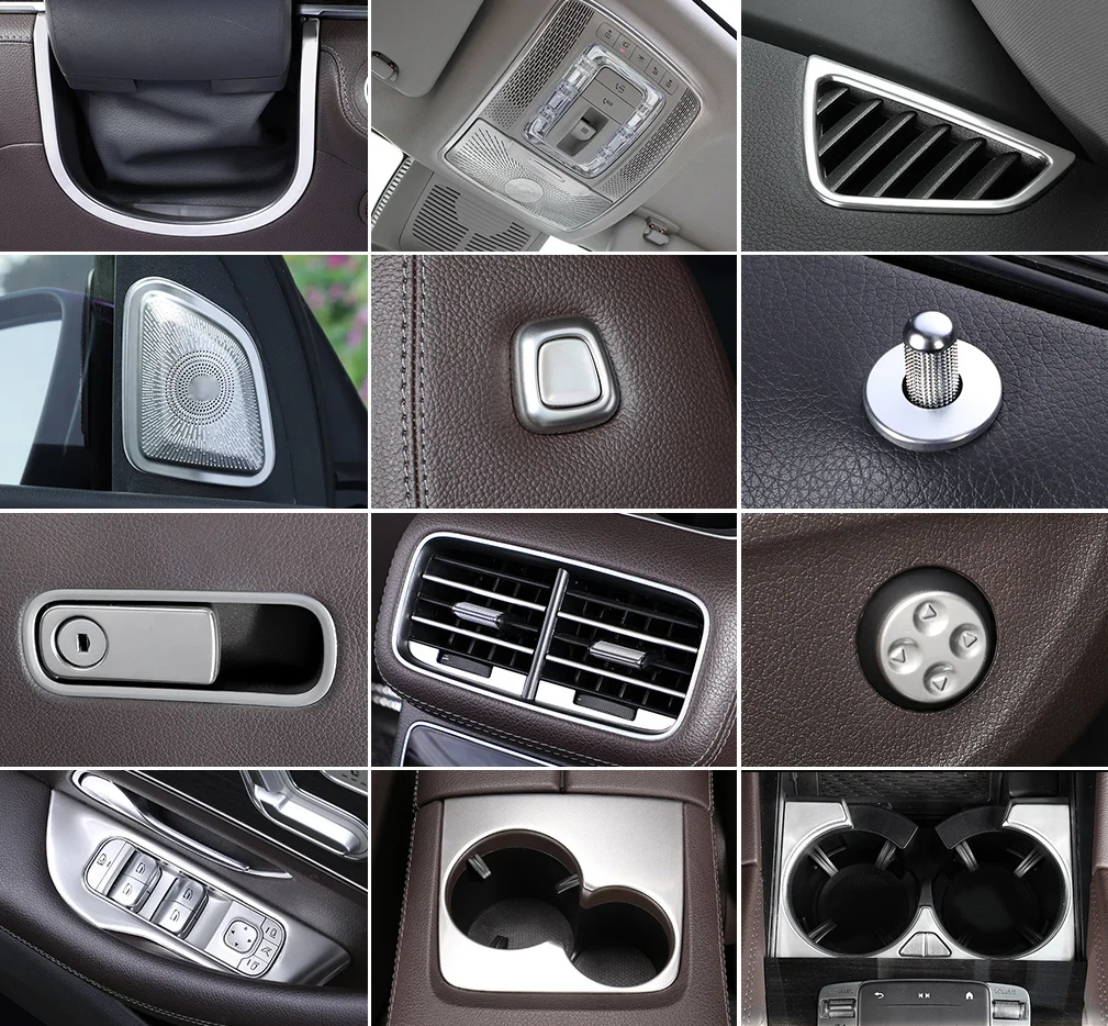 Decoración Interior para Mercedes gle w167 c167 gls x167 gle c167 coupe carbono benz gls x167 300d gle350 450 500e amg Accesorios