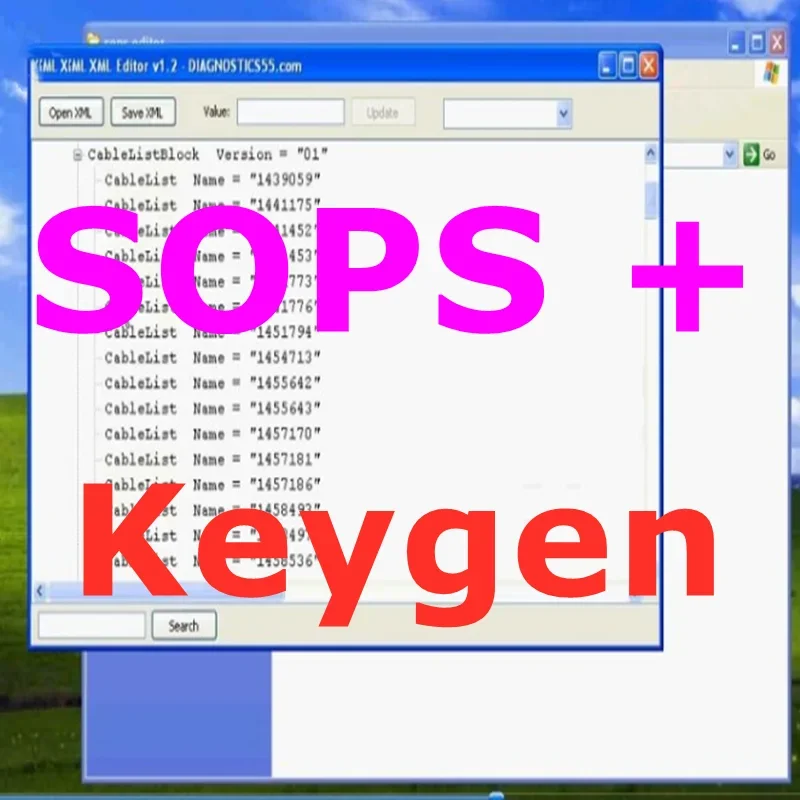 2020 hot sale SOPS Editor Tool with Keygen File for Encryotor Decryptor +XML Editor+video