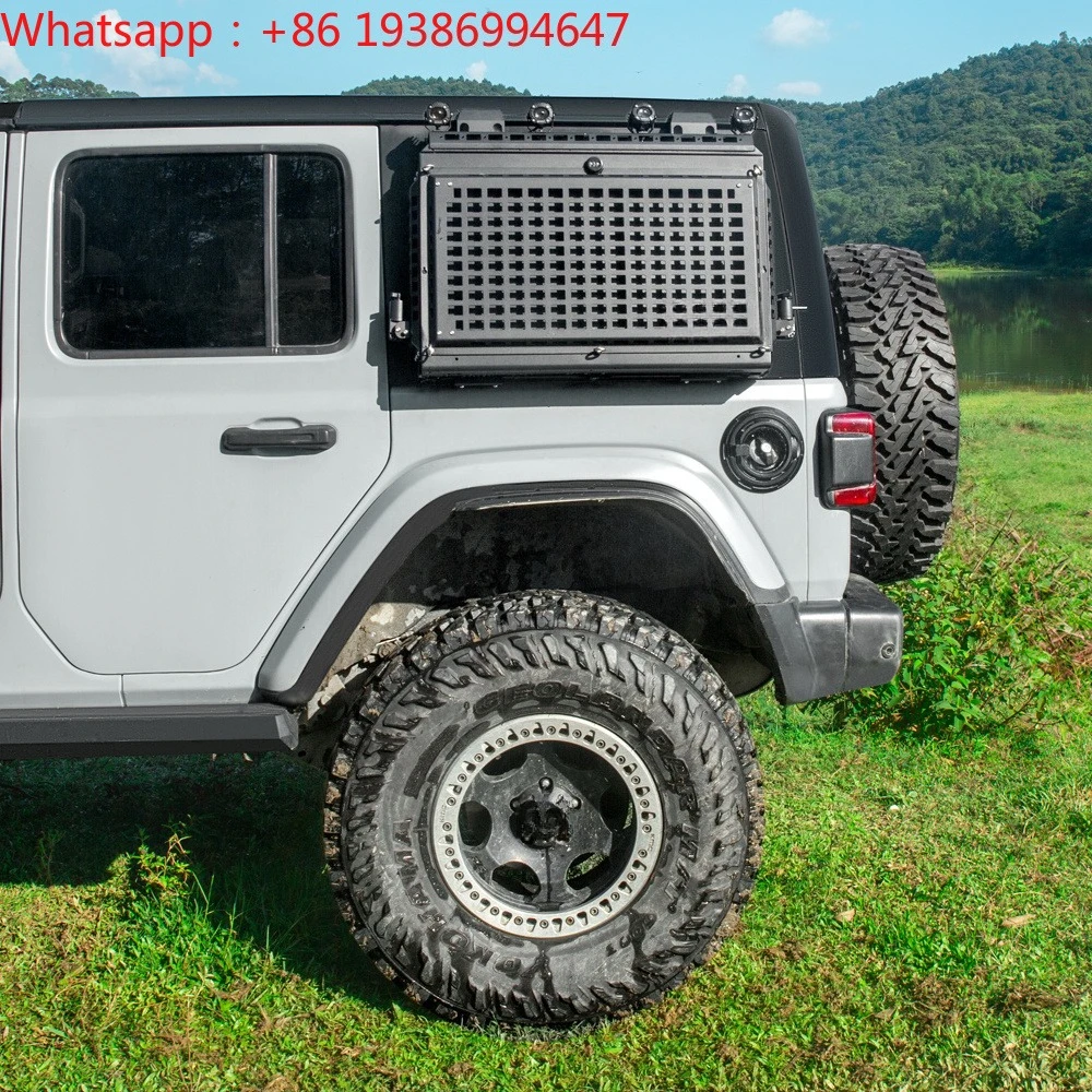 For Maiker Off Road Outdoor Camping Window Multifunctional Storage Box with Folding Table for Jeep Wrangler JL Accessories