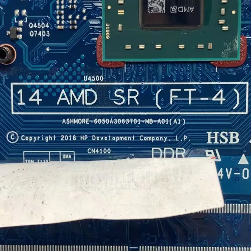 

L46704-001 L46704-501 L46704-601 6050A3063701-MB-A01(A1) With A6-9225 CPU For HP 14-DK Laptop Motherboard 100% Fully Tested Good