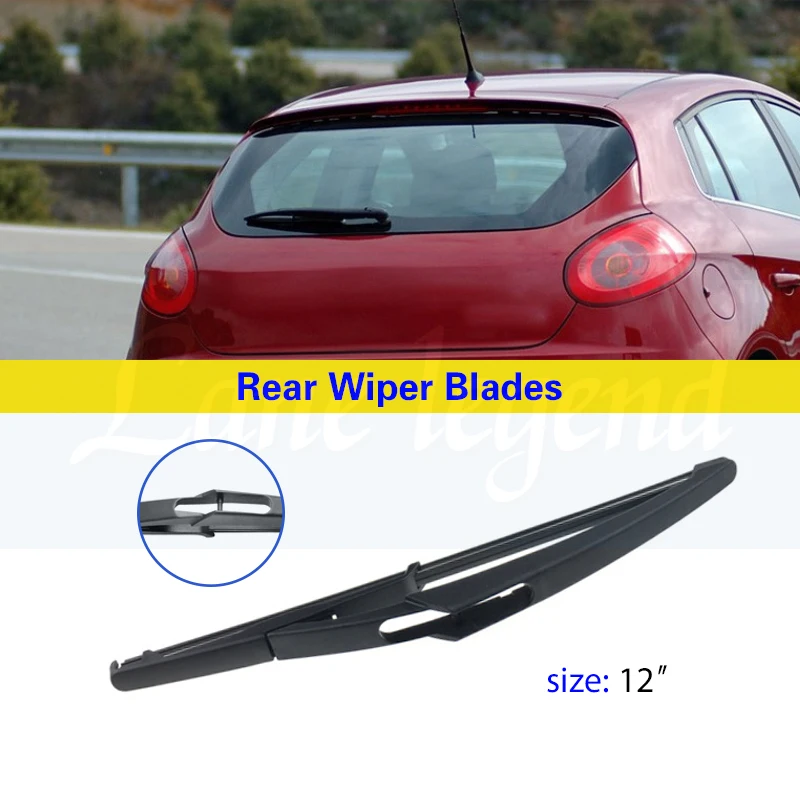 Wiper Front & Rear Wiper Blades Set For Fiat Bravo 2007 - 2013 Windshield Windscreen Window Rain Brush 24\