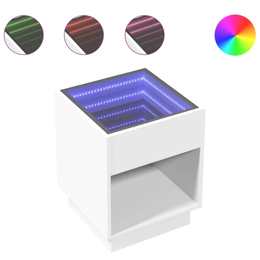 Meja Kopi Meja Kopi Medium Kaca Kayu Rekayasa Putih