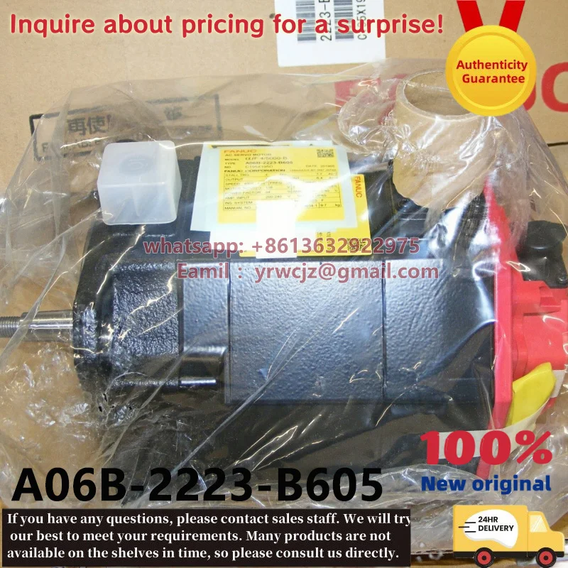 Серводвигатель FANUC A06B-2223-B605 AC αiF4/5000-B 1.4кВт, оригинальный продукт