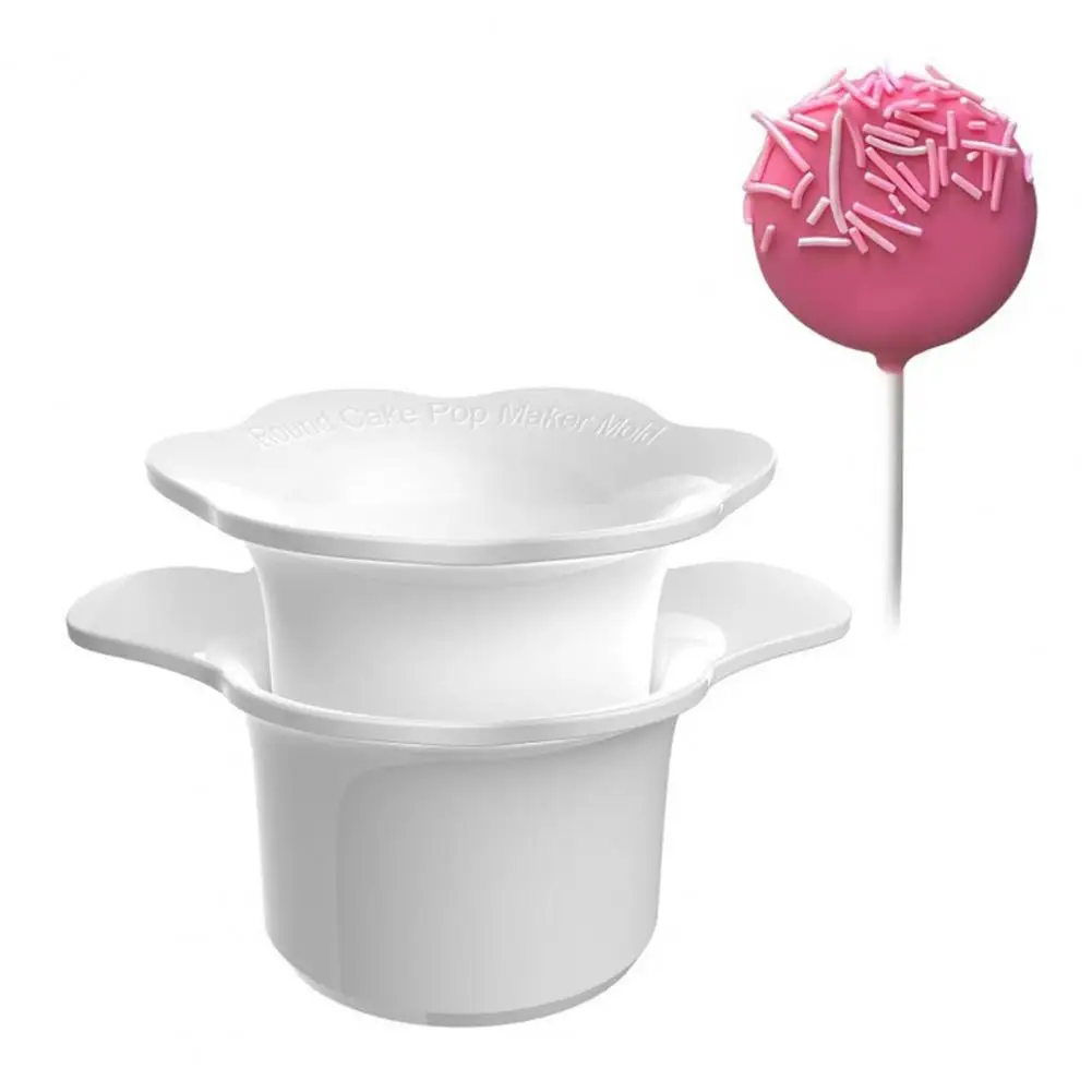

Size Cake Sticks Cake Pop Mold Set with Round Cookie Cutter Tray for Truffles Desserts Dual-cavity for Parties