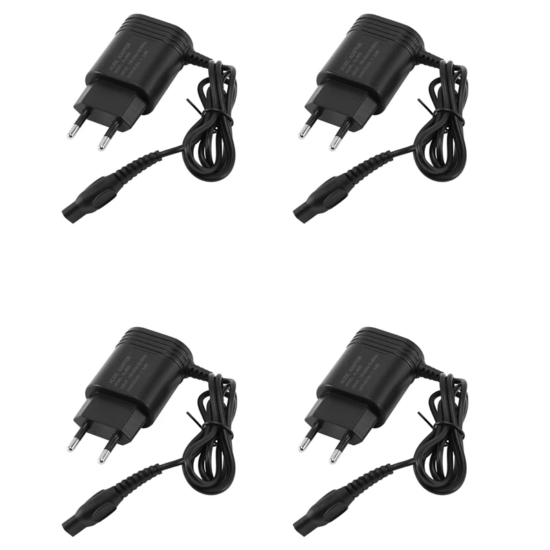 4X Shaver For EU Wall Plug Ac Power Adapter Charger For  Efor Hq8505/6070/6075/6090 Shaving Machine(EU Plug)