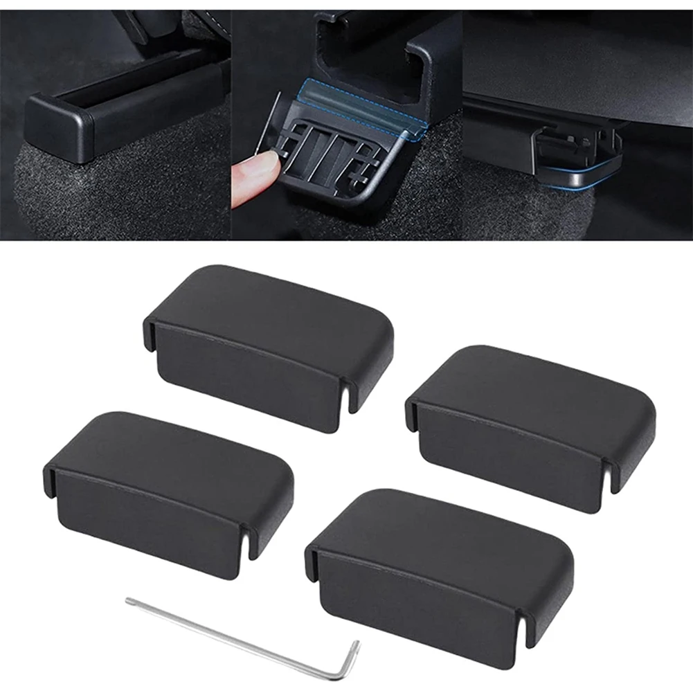 8PCS for Tesla Model 3 Model Y Seat Slide Rail Anti-Kick Plug Pulley Anti-Collision Protective Cover Car Accessories