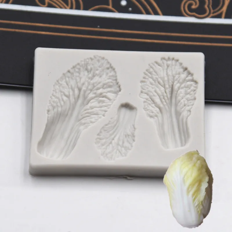 Керамическая глина, мини-капуста, листья, силиконовая форма, жизненно важные инструменты для самостоятельного изготовления