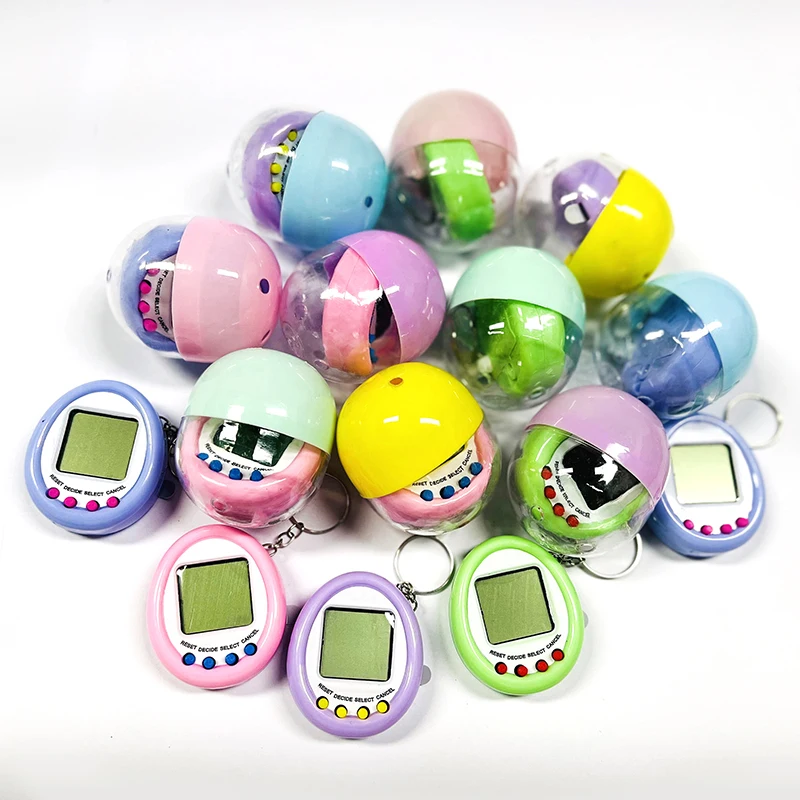 1PCS 90S Nostalgic Tamagotchi Electronic Pets Macaron Color Surprise Egg Capsule Egg Ball Model Puppets Toys For Kids Children