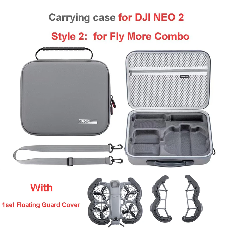 Draagtas Reisschoudertas voor DJI Neo 2, Fly More Combo Drone-accessoires Opbergtas PU draagbare handtasdoos