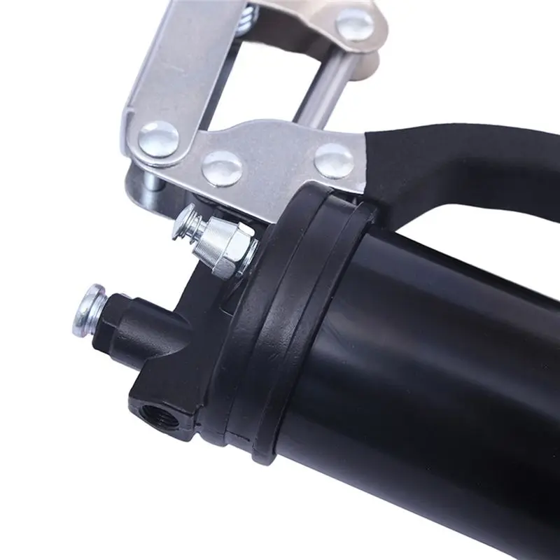 A01F-Oil Grease Gun Kit Manual Pistol Grip High-Pressure Pumping Coupler 400CC Greasing Injection Heavy Duty Maintenance Tool