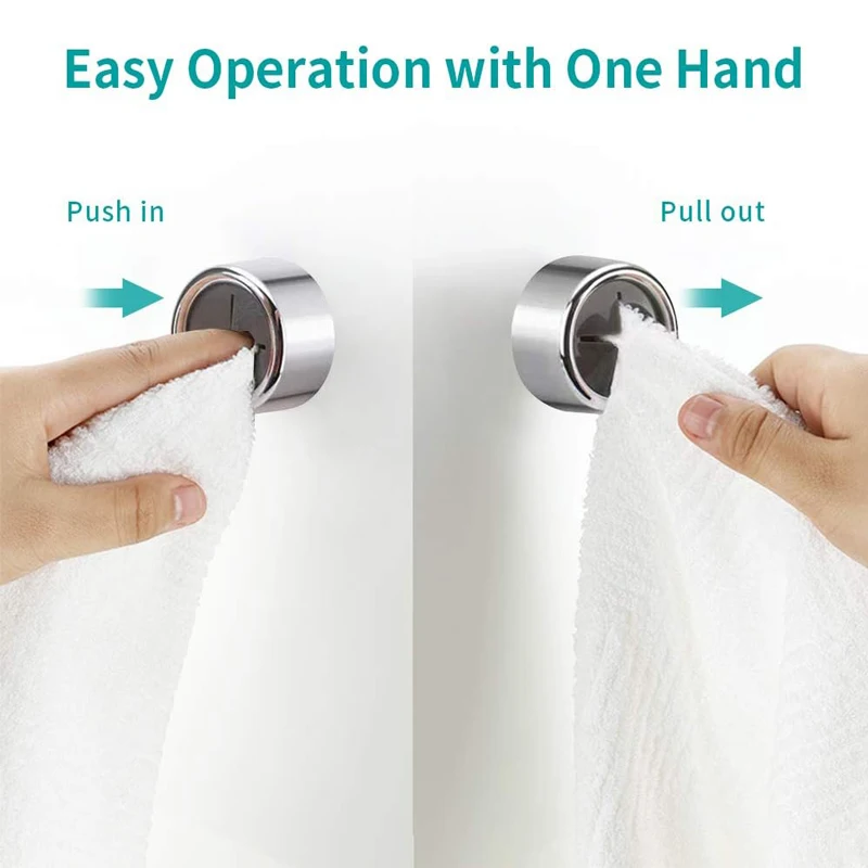 4/1Pcs Towel Plug Holder Self Adhesive Round Wall Hooks Bathroom Organizers Towel Storage Rack Kitchen Dish Cloth Hanger Clips