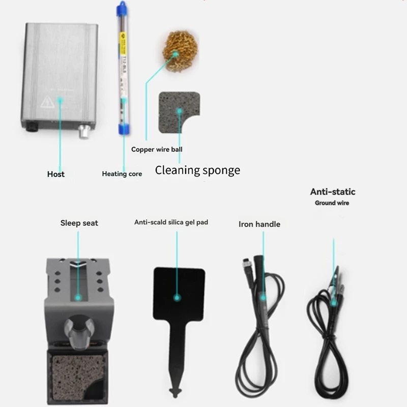 Estación de soldadura T12-X Plus, pantalla Digital de 75W, temperatura constante con puntas T12 para herramientas de soldadura de reparación de teléfonos móviles, enchufe europeo