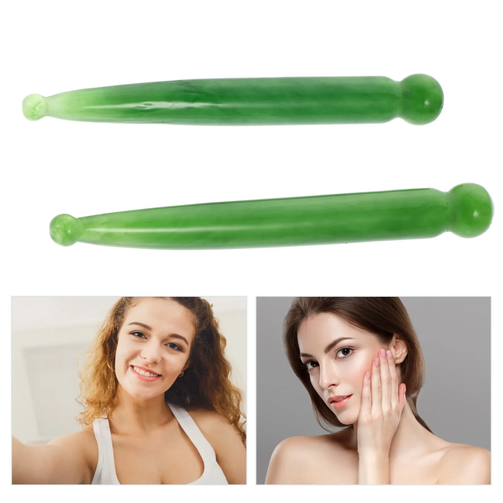 

2 шт. массажные палочки для лица, тела, гладкий камень, инструменты Гуа Ша, терапия глубоких тканей, облегчение триггерной точки, восстановление мышц ног